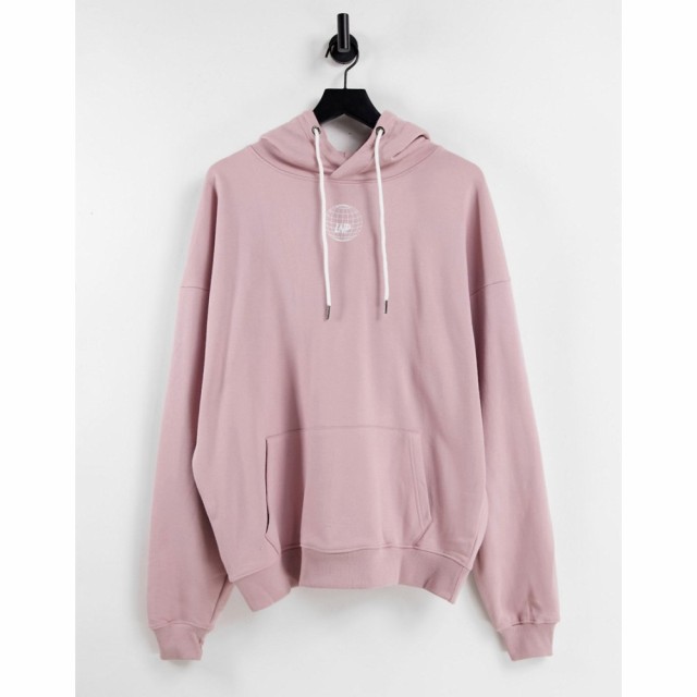 リカーアンドポーカー Liquor N Poker メンズ パーカー トップス Hockey Club Oversized Hoodie Co-Ord In Soft Pink ピンク