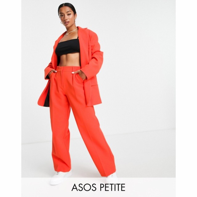 エイソス ASOS Petite レディース スーツ・ジャケット アウター Petite Pop Boy Suit Blazer In Bright Orange オレンジ