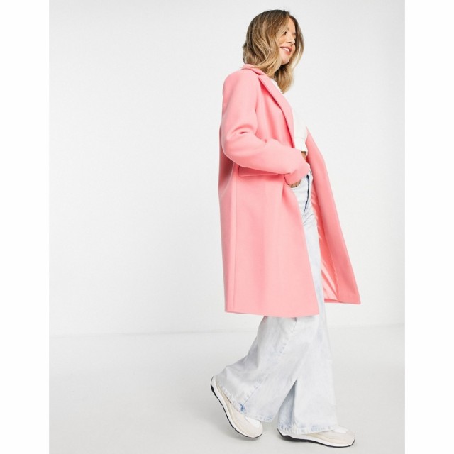 ミス セルフリッジ Miss Selfridge レディース コート アウター Overcoat In Coral Pink コーラルピンク