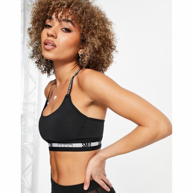 スティーブ マデン Steve Madden レディース スポーツブラ インナー・下着 Logo Detail Sports Bra In Black ブラック