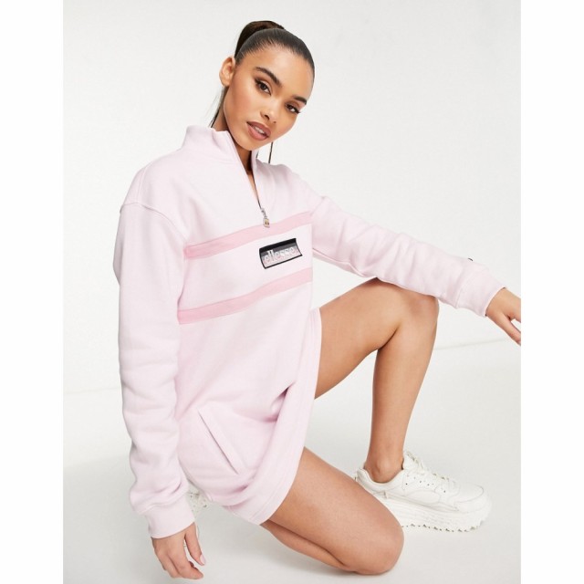 エレッセ ellesse レディース ワンピース ワンピース・ドレス Half Zip Dress In Pink ピンク