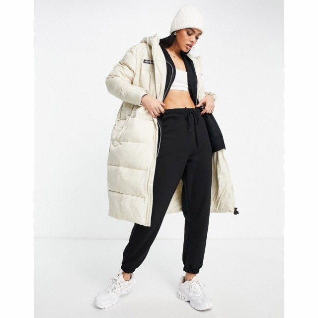 エレッセ ellesse レディース ダウン・中綿ジャケット ロングコート アウター Longline Puffer Coat In Ecru エクリュ