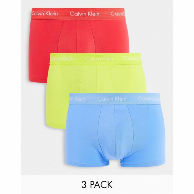 カルバンクライン Calvin Klein メンズ ボクサーパンツ インナー・下着 3 Pack Low Rise Trunks マルチカラー