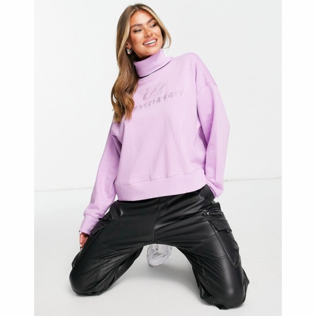 ダナ キャラン ニューヨーク DKNY レディース スウェット・トレーナー タートルネック トップス Sport Turtleneck Logo Pullover In Pink