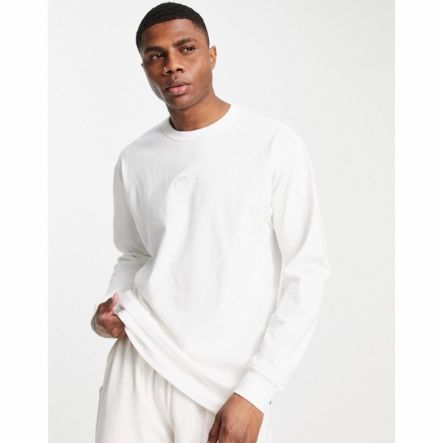 ナイキ Nike メンズ 長袖Tシャツ トップス Heavyweight Oversized Long Sleeve T-Shirt In White ホワイト