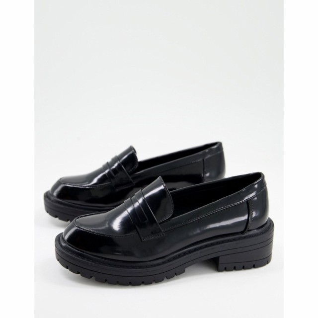 ニュールック New Look レディース ローファー・オックスフォード シューズ・靴 Chunky Sole Loafer In Black ブラック