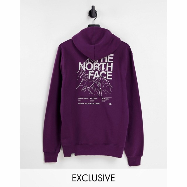 ザ ノースフェイス The North Face メンズ パーカー トップス Mountain Outline Hoodie In Purple Exclusive At Asos パープル