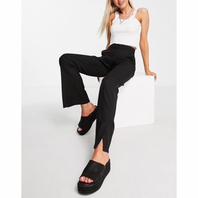 トップショップ Topshop レディース ボトムス・パンツ Clean Split Hem Flare In Black ブラック