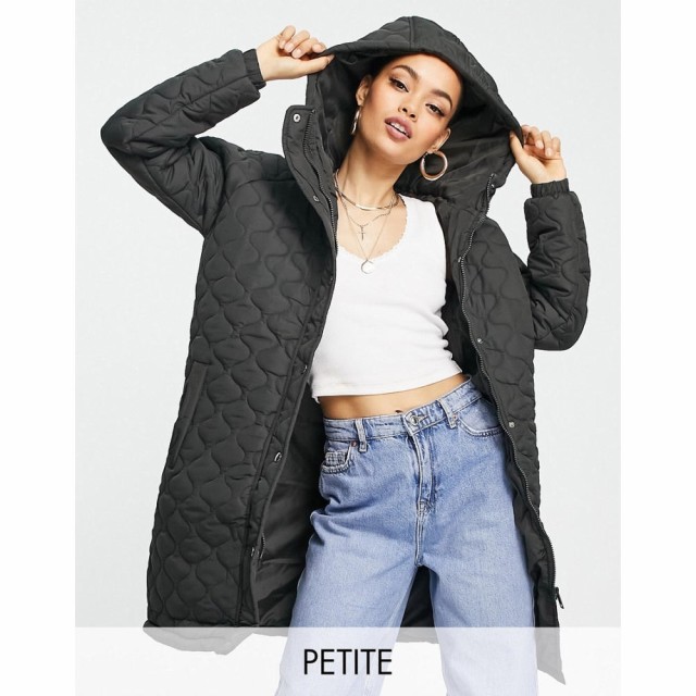 ブレイブソウル Brave Soul Petite レディース コート アウター Rusette Diamond Quilt Parka Coat In Khaki ダークカーキ