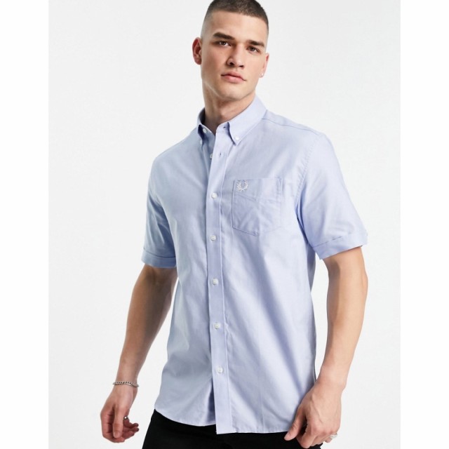 フレッドペリー Fred Perry メンズ 半袖シャツ ワイシャツ トップス Short Sleeve Oxford Shirt In Light Blue ブルー