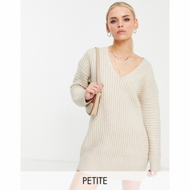 フォースandレックレス 4th and Reckless Petite レディース ワンピース ワンピース・ドレス Oversized Jumper Dress In Camel キャメル