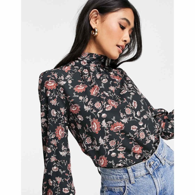 フレンチコネクション French Connection レディース ブラウス・シャツ トップス Alison Ditsy Floral Shirt In Black ブラック