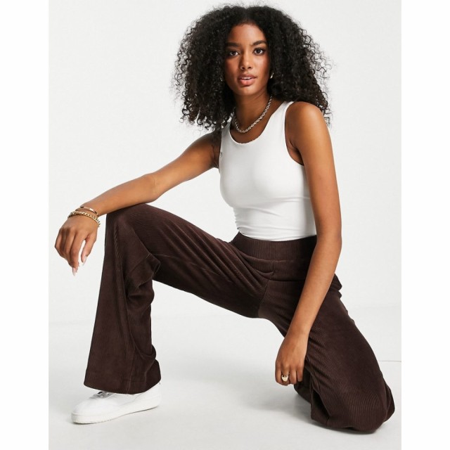 フレンチコネクション French Connection レディース ボトムス・パンツ Shula Velour Tracksuit Flare Trousers In Chocolate Brown Co-O