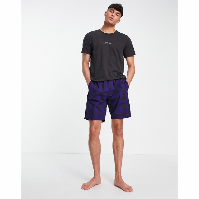 カルバンクライン Calvin Klein メンズ パジャマ・上下セット インナー・下着 Sleep T-Shirt And Short Set マルチカラー