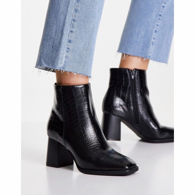 ピンキー Pimkie レディース ブーツ ショートブーツ シューズ・靴 Heeled Ankle Boot In Black ブラック