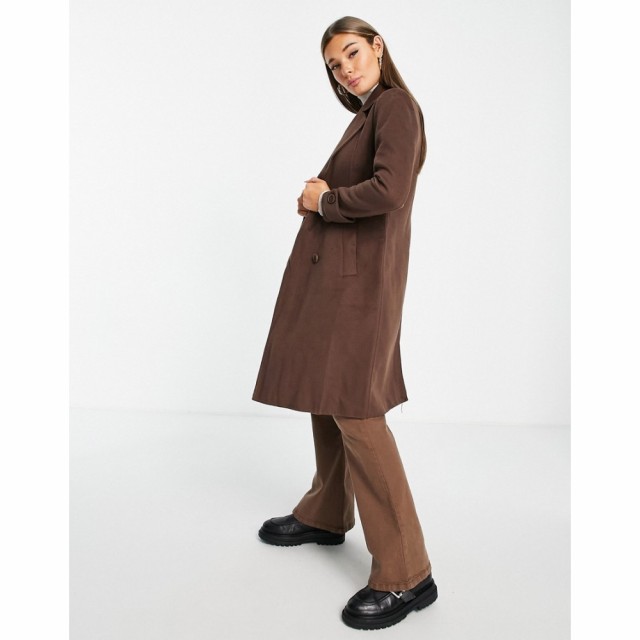 フォーエバーニュー Forever New レディース コート アウター Smart Midi Coat In Chocolate Brown