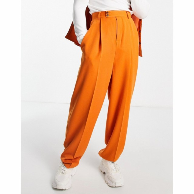 エイソス ASOS DESIGN メンズ ボトムス・パンツ Balloon Smart Trousers In Bright Orange ブライトオレンジ