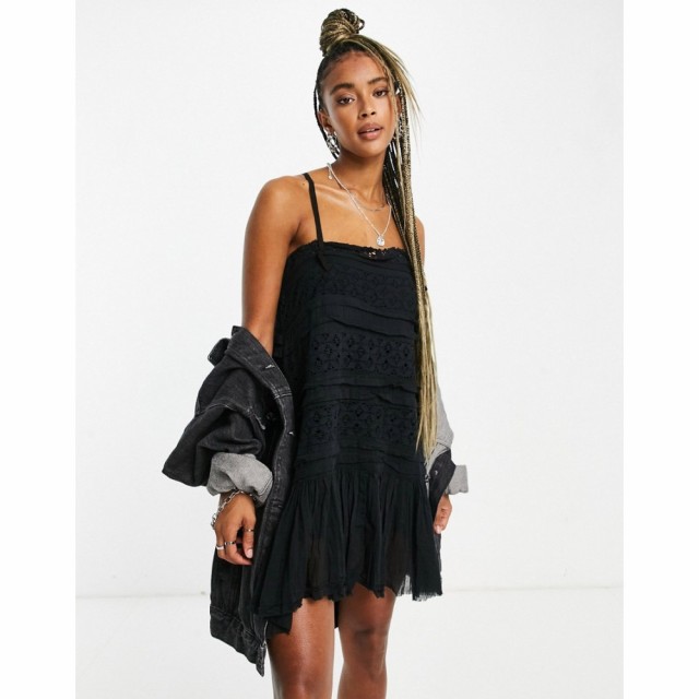 フリーピープル Free People レディース ワンピース スリップドレス ワンピース・ドレス Shailee Slip Dress In Black ブラック