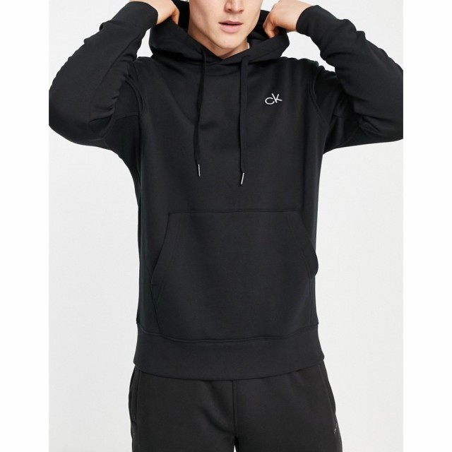 カルバンクライン Calvin Klein Golf メンズ ゴルフ パーカー トップス Logo Hoodie In Black ブラック