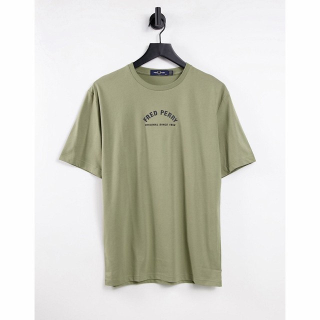 フレッドペリー Fred Perry レディース Tシャツ トップス Arch Chest Logo T-Shirt In Sage セージ