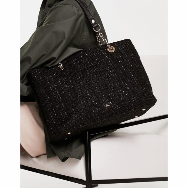 デューン Dune レディース ショルダーバッグ バッグ Boucle Shoulder Bag In Black ブラック