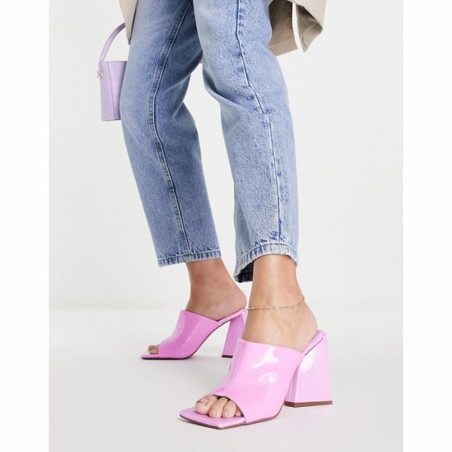 エイソス ASOS DESIGN レディース サンダル・ミュール シューズ・靴 Nyla Heeled Mules In Pink