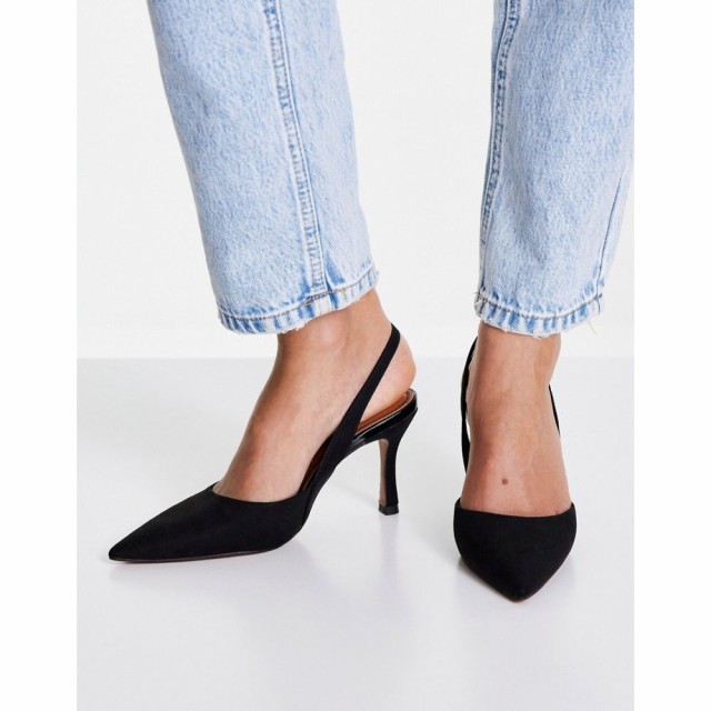 エイソス ASOS DESIGN レディース ヒール ピンヒール シューズ・靴 Samber Slingback Stiletto Heels In Black ブラック