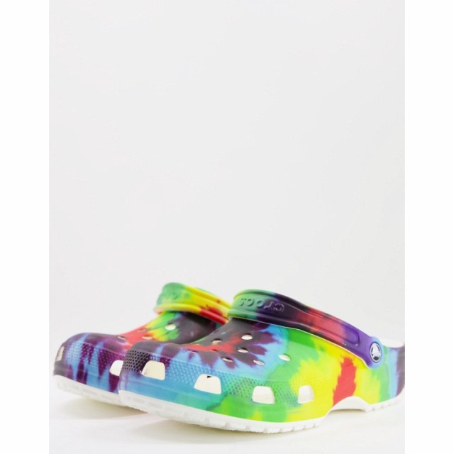 クロックス Crocs メンズ クロッグ シューズ・靴 Classic Clogs In Multi Tie Die レッド