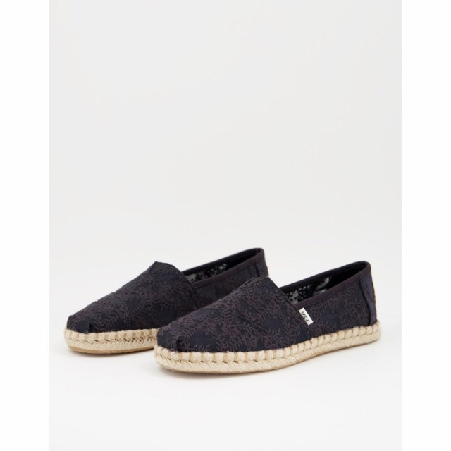 トムス Toms レディース エスパドリーユ シューズ・靴 Alpargata Rope Espadrilles In Black ブラック