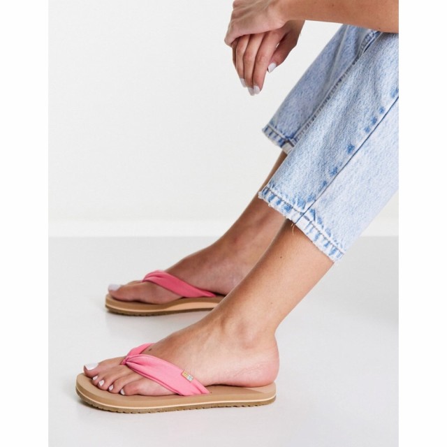 トムス Toms レディース サンダル・ミュール フラット シューズ・靴 Piper Flat Sandals In Pink ピンク