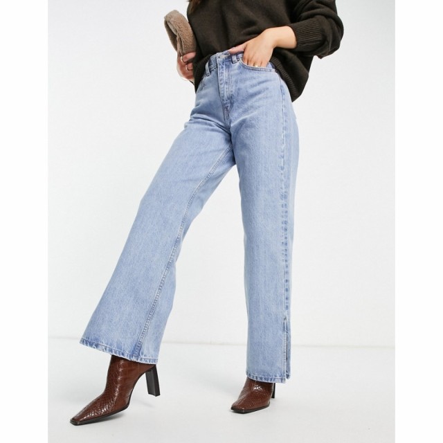 ドクターデニム Dr Denim レディース ジーンズ・デニム ボトムス・パンツ Echo Sky High Wide Leg Jeans With Side Slit In Light Retro