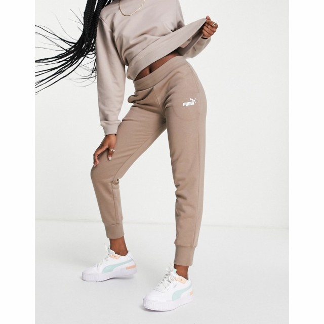 プーマ Puma レディース ジョガーパンツ ボトムス・パンツ Essentials Joggers In Taupe - Exclusive To Asos トープ