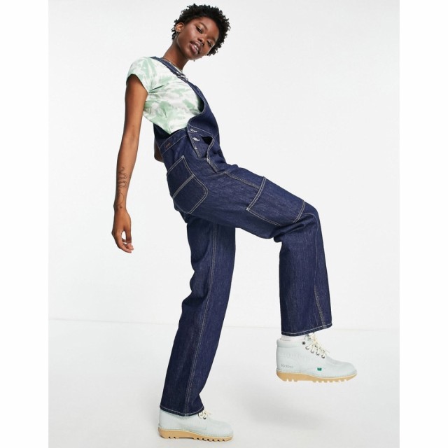 JJXX レディース オーバーオール ボトムス・パンツ Cala Denim Dungarees In Indigo Blue インディゴブルー