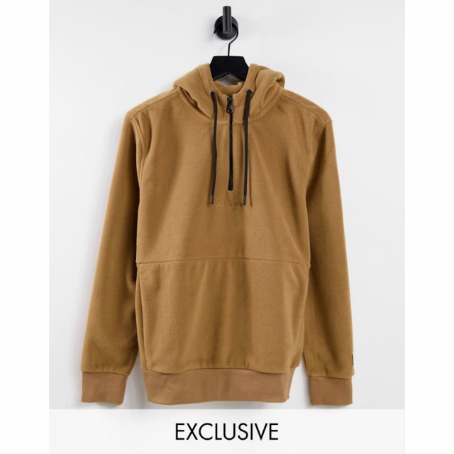 カルバンクライン Calvin Klein メンズ パーカー トップス Asos Exclusive Polar Fleece Hoodie In Tan キャラメル