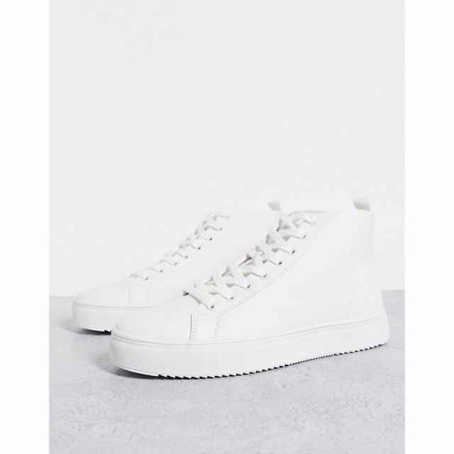 ニュールック New Look メンズ スニーカー シューズ・靴 High Tops In White ホワイト