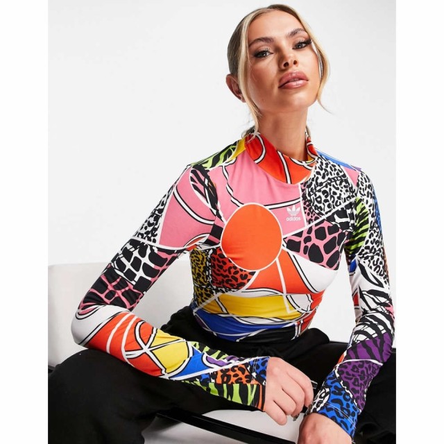 アディダス adidas Originals レディース ボディースーツ インナー・下着 X Rich Mnisi Graphic Print Bodysuit In Multi マルチカラー