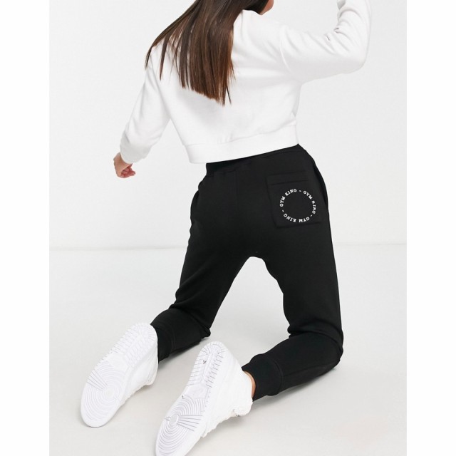 ジムキング Gym King レディース ジョガーパンツ ボトムス・パンツ Slouchy Logo Joggers In Black ブラック