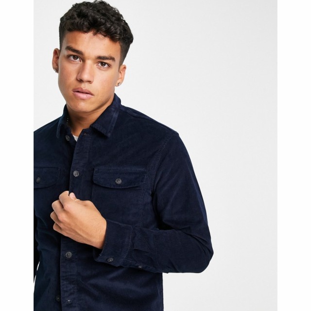 ジャック アンド ジョーンズ Jack and Jones メンズ シャツ シャツジャケット トップス Cord Overshirt In Navy ネイビー