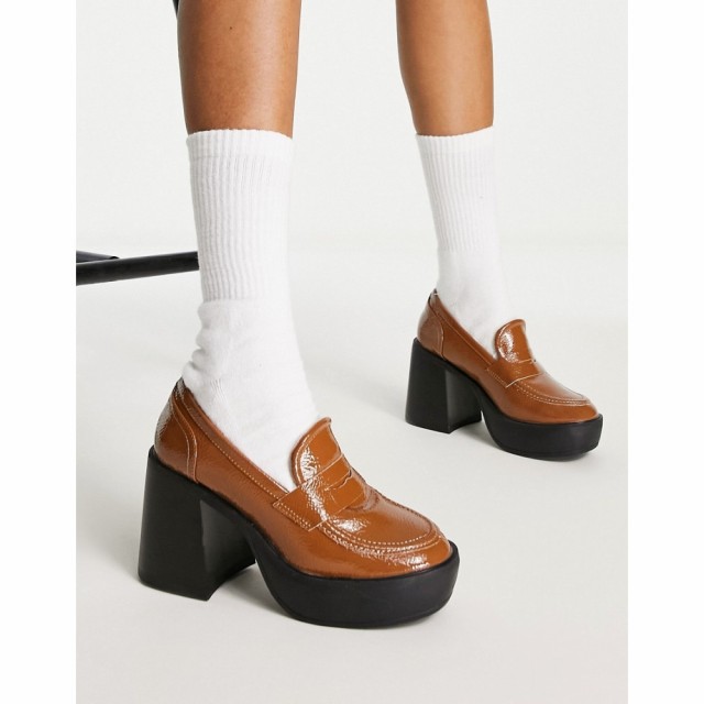 レイド Raid レディース ローファー・オックスフォード シューズ・靴 Presha Platform Heel Loafers In Tan