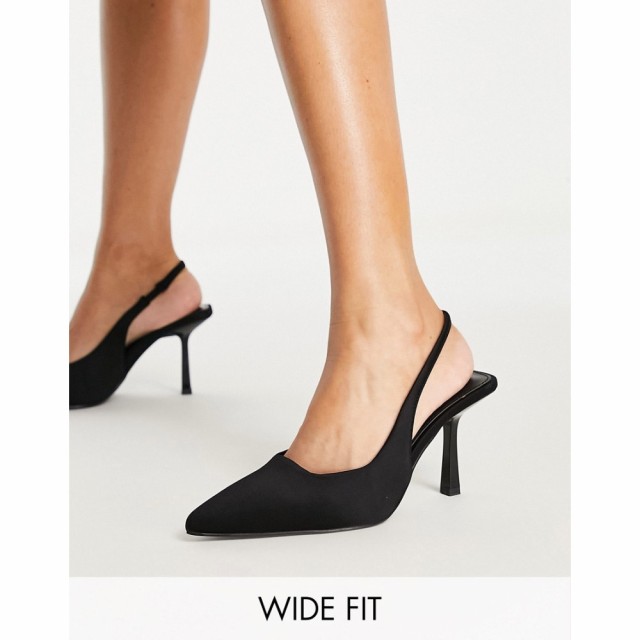 レイドワイドフィット Raid Wide Fit レディース ヒール シューズ・靴 Kylee Mid Heel Shoes In Black ブラック