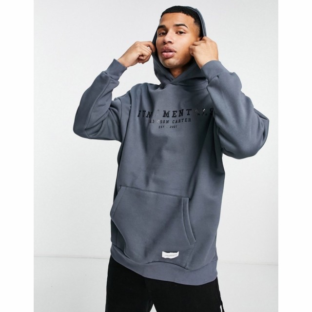 ジェムソン カーター Jameson Carter メンズ パーカー トップス Fundamental Hoodie In Slate Grey グレー