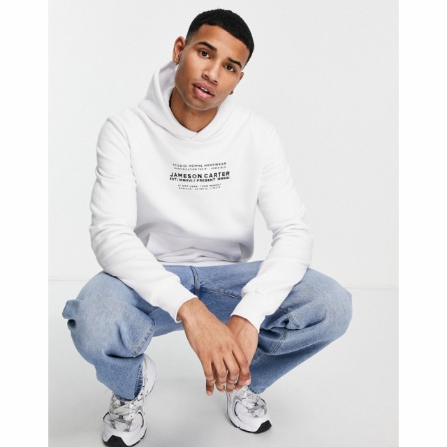 ジェムソン カーター Jameson Carter メンズ パーカー トップス Identity Hoodie In White ホワイト