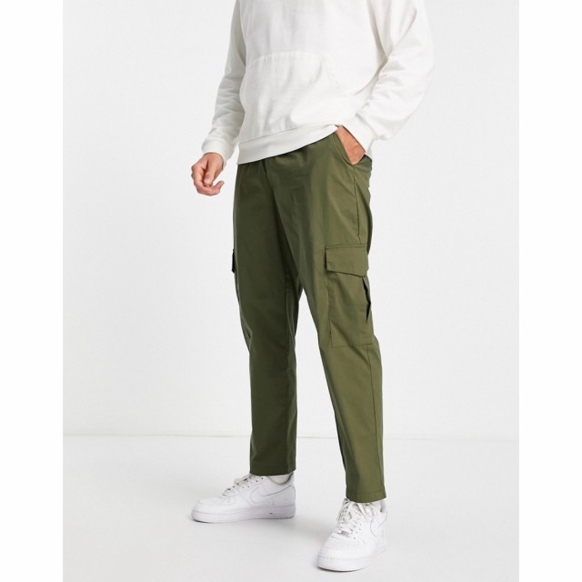 ジャック アンド ジョーンズ Jack and Jones メンズ カーゴパンツ ボトムス・パンツ Intelligence Drawstring Cargo Trousers In Green