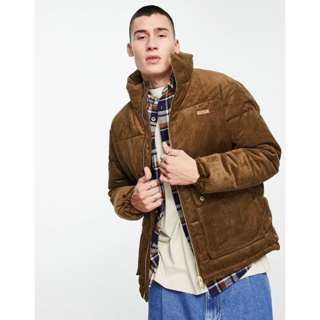 ジャック アンド ジョーンズ Jack and Jones メンズ ダウン・中綿ジャケット アウター Originals Cord Puffer In Brown