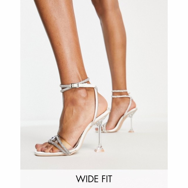 ビーマイン Be Mine Wide Fit レディース サンダル・ミュール Be Mine Bridal Wide Fit Rally Embellished Strap Heel Sandals In Ivory