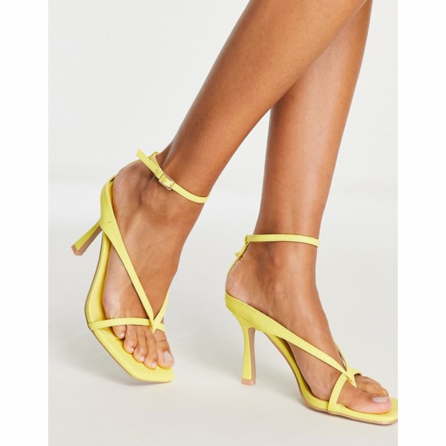 レイド Raid レディース サンダル・ミュール シューズ・靴 Meeka Strappy Mid Heeled Sandals In Yellow イエロー