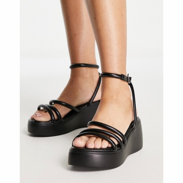 レイド Raid レディース サンダル・ミュール 厚底 シューズ・靴 Echo Flatform Sandals In Black ブラック