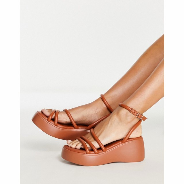 レイド Raid レディース サンダル・ミュール 厚底 シューズ・靴 Echo Flatform Sandals In Tan