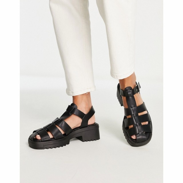 レイド Raid レディース サンダル・ミュール シューズ・靴 Presley Fisherman Sandals In Black Pu ブラック