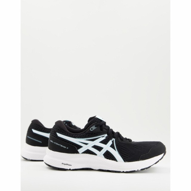 アシックス Asics レディース ランニング・ウォーキング シューズ・靴 Gel-Contend 7 Running Trainers In Black And White ブラック